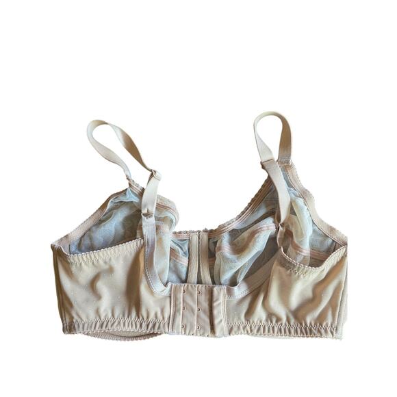 Wacoal Bra 36DD Womens Underwired Sheer Tan Full Coverage Adjustable Straps - Picture 4 of 6